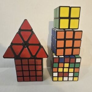 Colorful Puzzle Cubes Set
